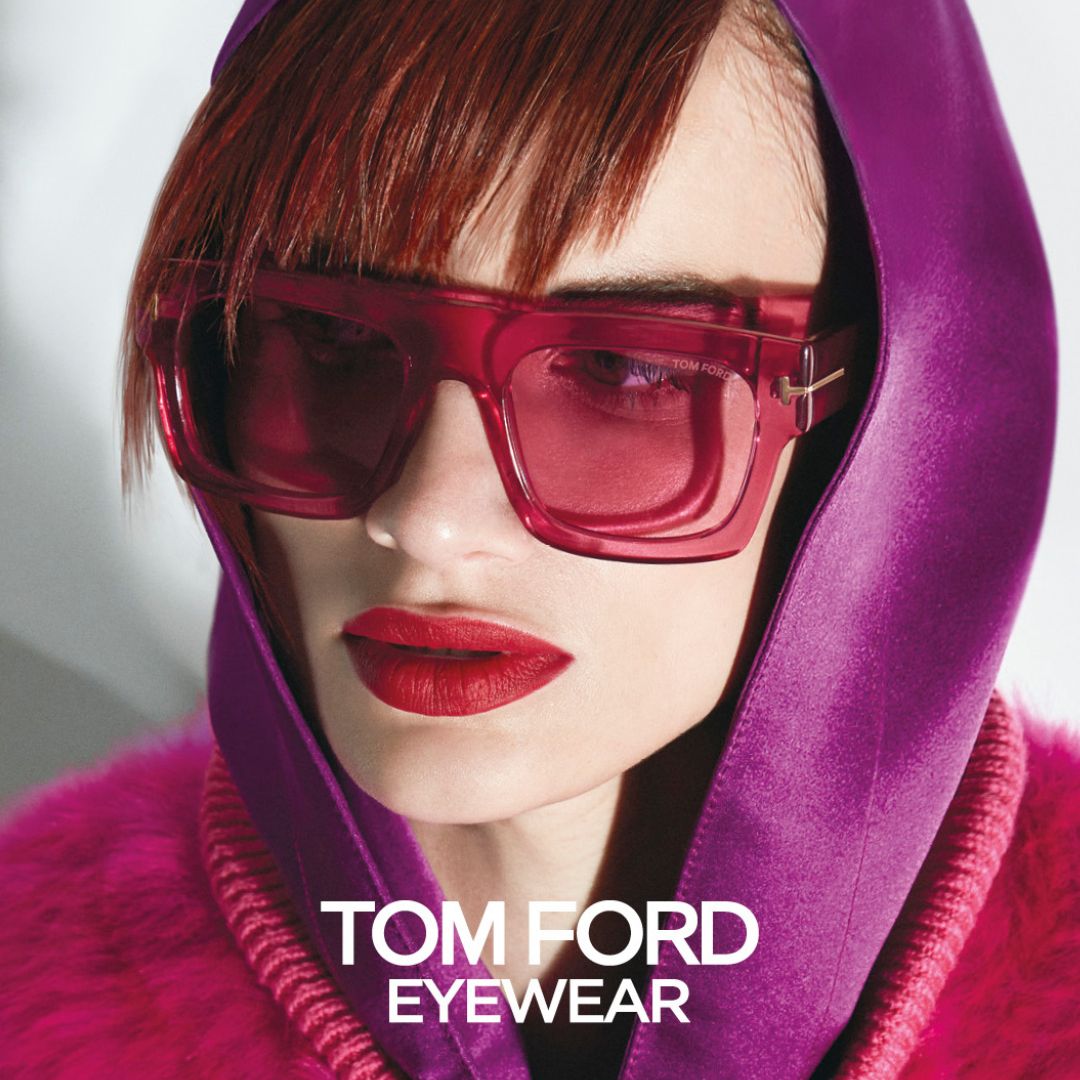 TOM Ford - Gafas de sol con montura transparentes